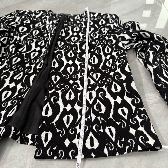 Women’s Kasper Open Front Patterned Long Sleeve Blazer Jacket Size 10P - Picture 15 of 16